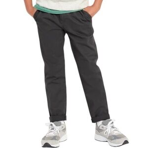 Old Navy boy’s dark gray taper built-in flex cotton chino pants size XXL